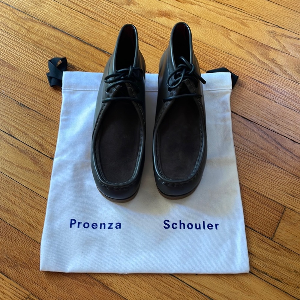 Proenza Schouler Riva Chukka Boot Dark Taupe sz 38